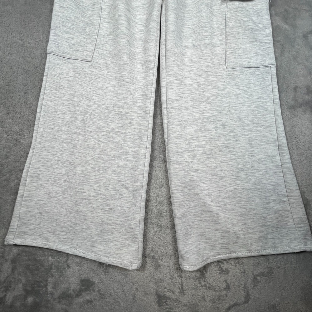Better Together Wide Leg Cargo Pants Womens Medium Bone Ivory‎ Lounge Minimalist - Picture 2 of 12